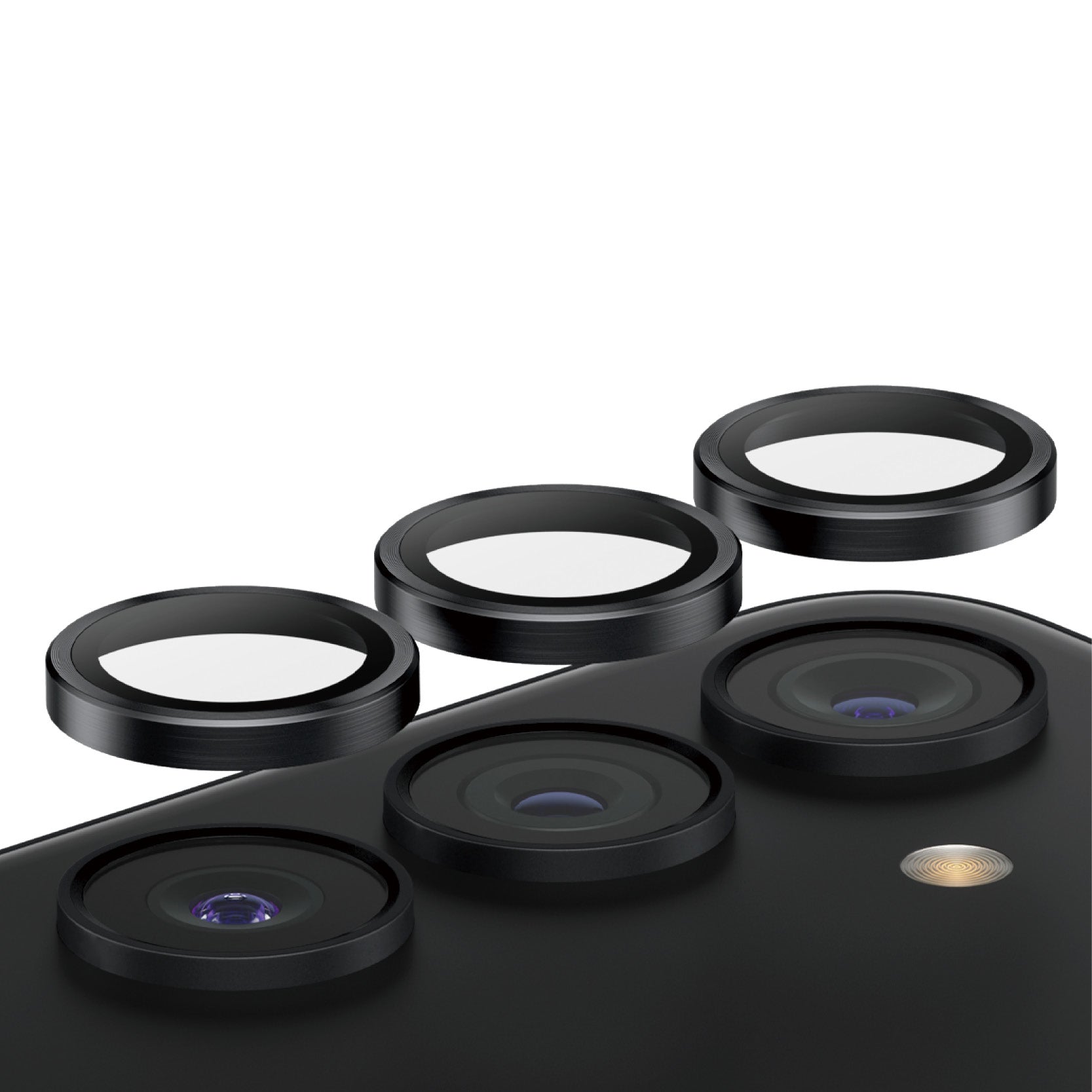 PanzerGlass ® Hoops® Camera Lens Protector Black Samsung Galaxy S24 | S23 | S23+ Protection d'écran transparent 1 pièce(s)