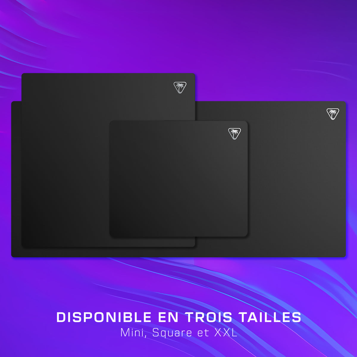 Turtle Beach Sense Core Mini Tapis de souris Gaming PC, Surface Tissu Micro-tissé, Base Caoutchouc Antidérapante, Noir