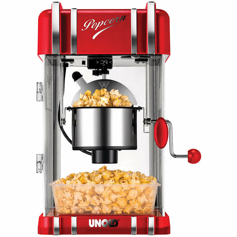 Unold 48535 Machine à Popcorn, 300 W, Rouge et Argent