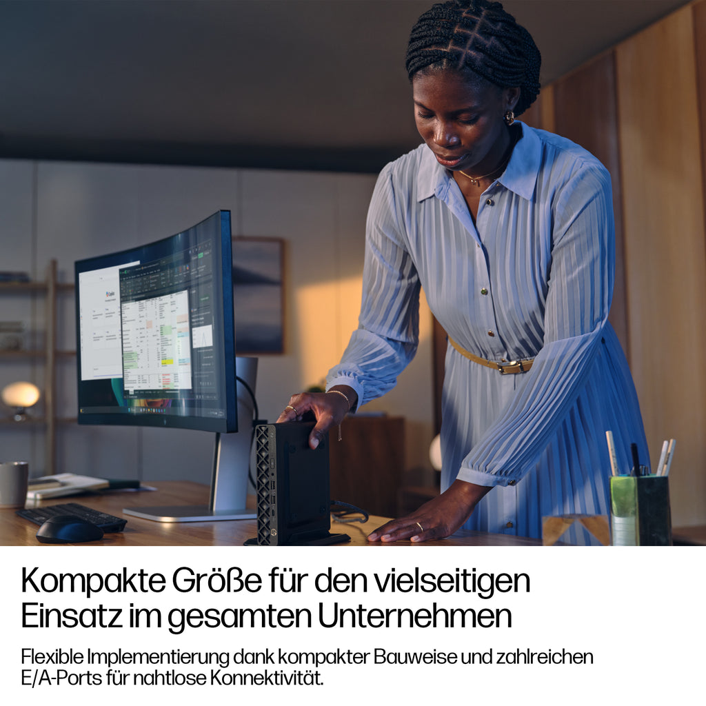HP EliteDesk 8 G1i AI Mini PC, Intel Core Ultra 7 265T, 16GB RAM, 512GB SSD, Intel Graphics, Windows 11 Pro