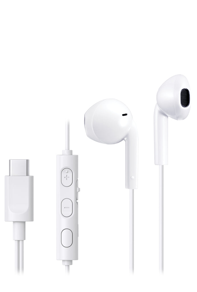JVC HA-FR17UC Casque Avec fil Ecouteurs Appels/Musique USB Type-C Blanc