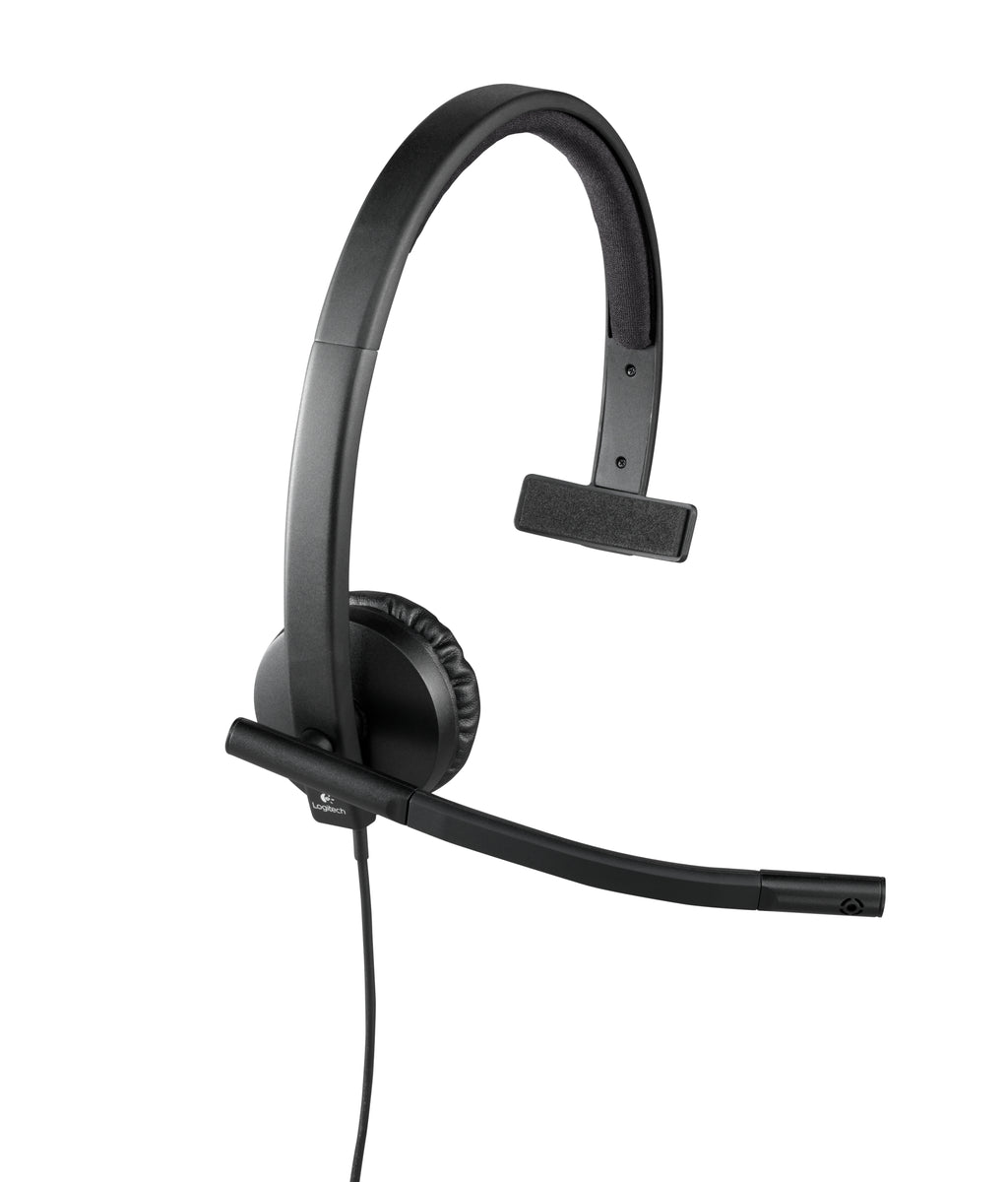 Logitech USB Headset H570e Kablet Høretelefoner Sort