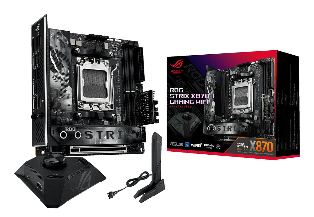 ASUS ROG STRIX X870-I GAMING WIFI Carte Mère AMD X870 Socket AM5 mini ITX