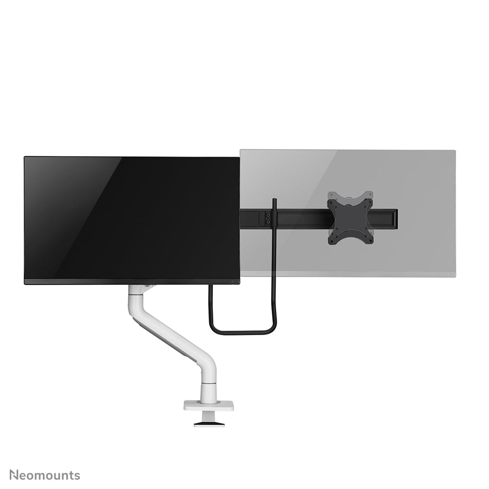 Neomounts DS75S-950WH2 Support Double Écran 17-32" Ressort à Gaz Topfix Arrêt 180°