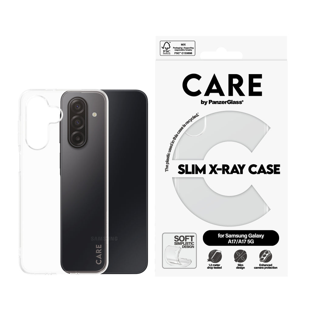 PanzerGlass PanzerGlass CARE™ by ® X-Ray Case Samsung Galaxy M17 5G | A17 4G | A17 5G coque de protection pour téléphones portables Housse Transparent