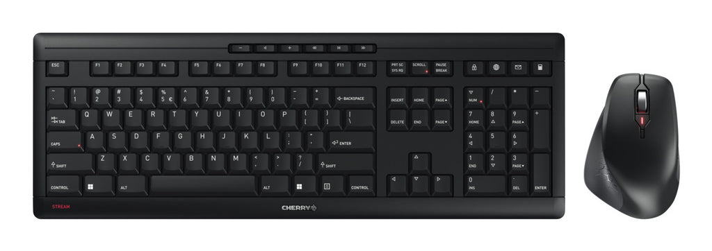 Cherry Stream Desktop Comfort Ensemble Clavier et Souris Sans Fil Ergonomiques