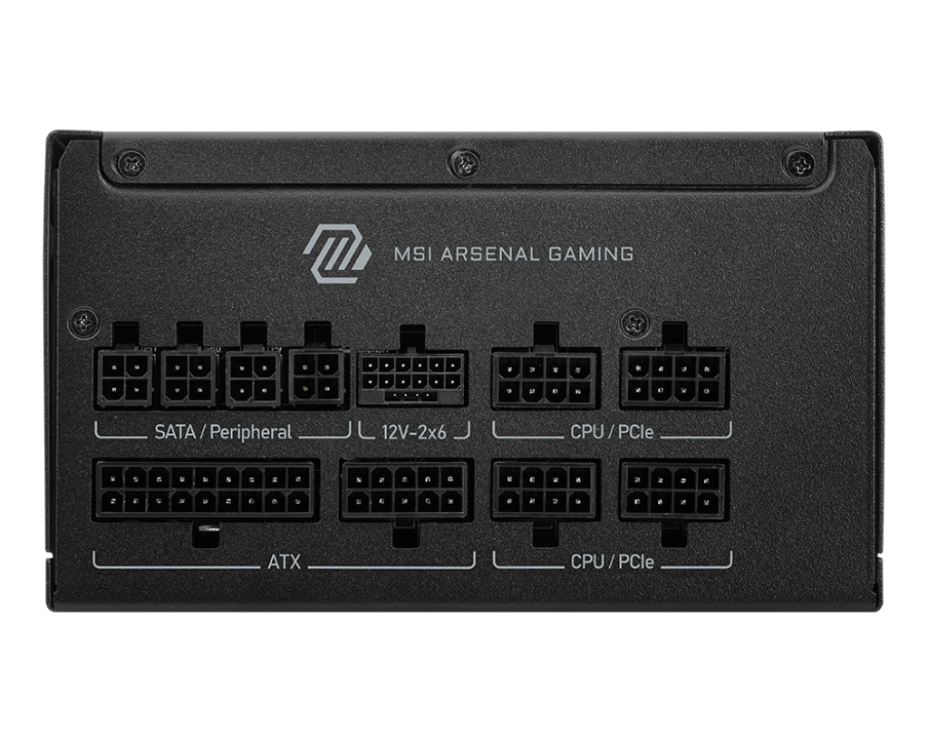 MSI MAG A850GLS PCIE5 unité d'alimentation d'énergie 850 W 24-pin ATX ATX Noir