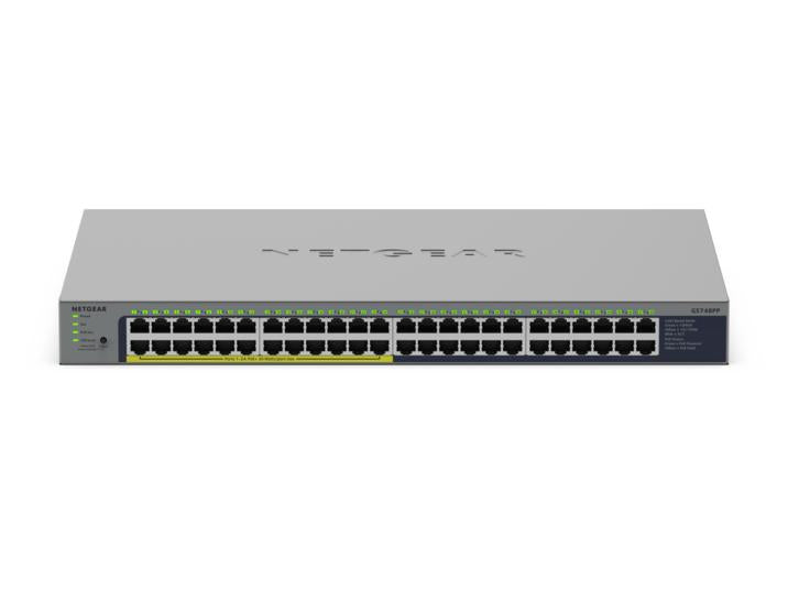 NETGEAR GS748PP Switch Gigabit Ethernet Non-géré 48 Ports PoE, Gris