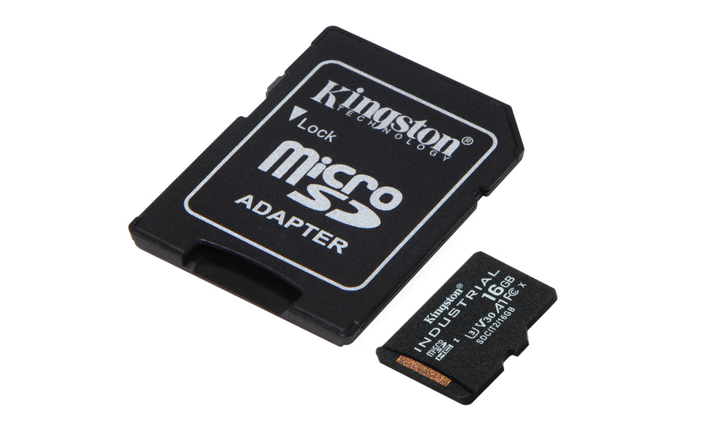 Kingston Technology Carte microSDHC Industrielle 16GB C10 A1 pSLC avec Adaptateur SD