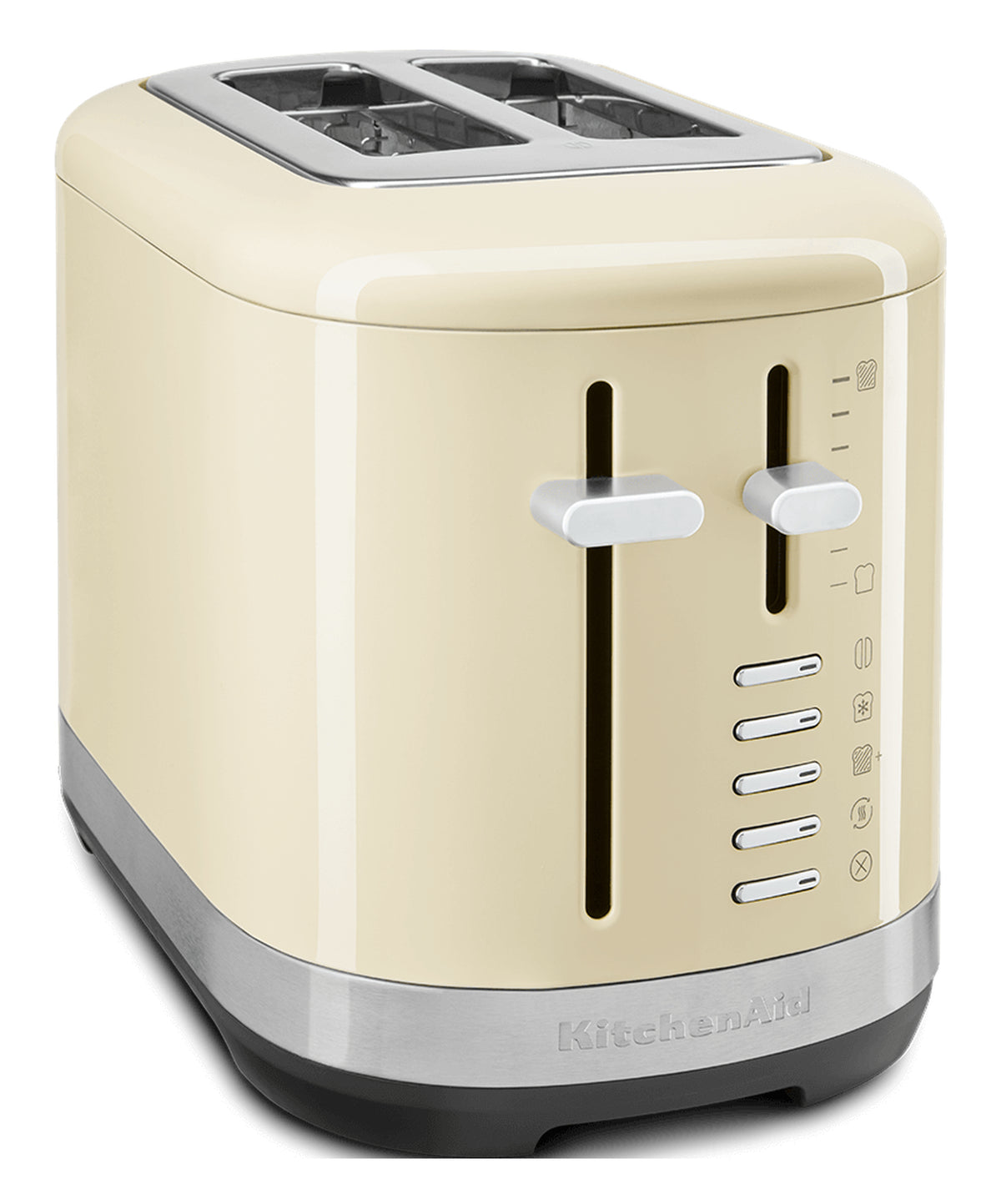KitchenAid 5KMT2109EAC Grille-pain 2 Tranches 980 W, Noir, Crème, Acier Inoxydable