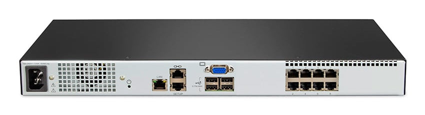 Vertiv Avocent AV 3108 commutateur écran, clavier et souris Grille de montage Noir - vue 3