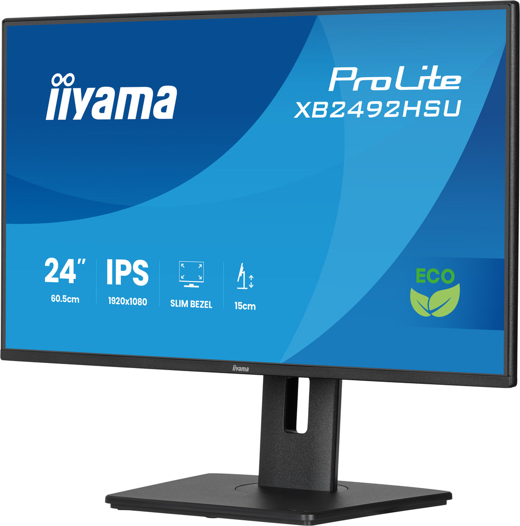 iiyama ProLite XB2492HSU-B1 écran plat de PC 60,5 cm (23.8") 1920 x 1080 pixels Full HD LED Noir