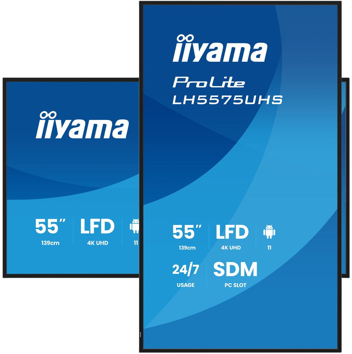 iiyama LH5575UHS-B2AG Écran d'affichage dynamique Écran plat de signalisation numérique 138,7 cm (54.6") LCD Wifi 500 cd