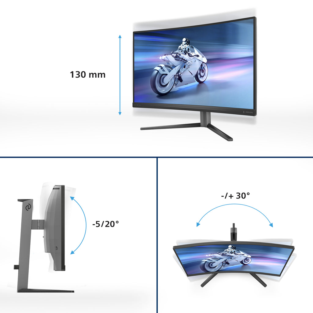 Philips Evnia 5000 27M2C5200W/00 écran plat de PC 68,6 cm (27") 1920 x 1080 pixels Full HD LCD Gris