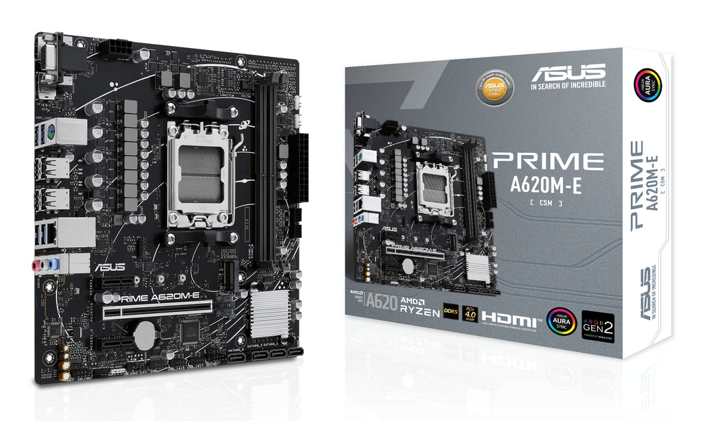 ASUS PRIME A620M-E-CSM AMD A620 Emplacement AM5 micro ATX