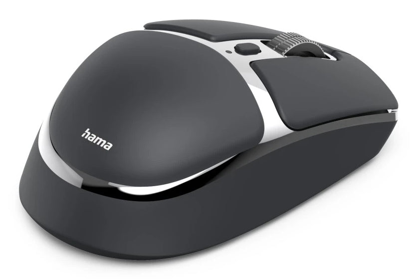 Hama WM-800 Souris Bureau Droitier Sans Fil RF et Bluetooth, Optique 3200 DPI, Anthracite