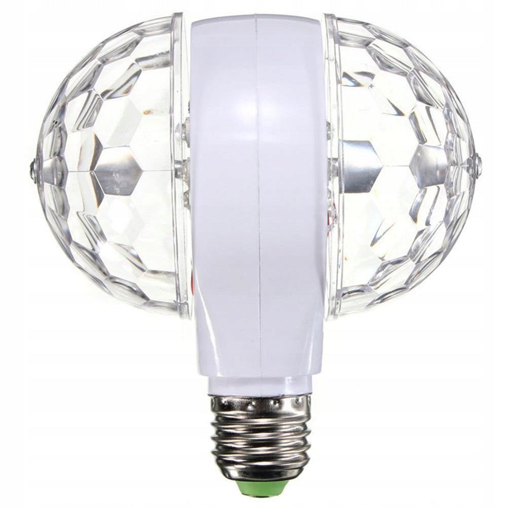 ŻARÓWKA DISCO LAMPA PROJEKTOR LED 6W PODWÓJNA RGB