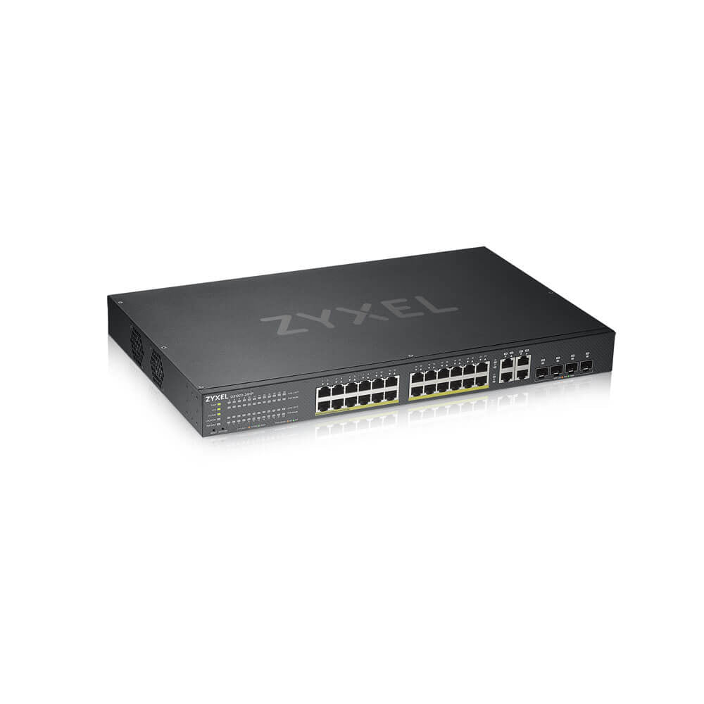 Zyxel GS1920-24HPV2 Switch Gigabit Ethernet Géré 24 Ports PoE, Noir