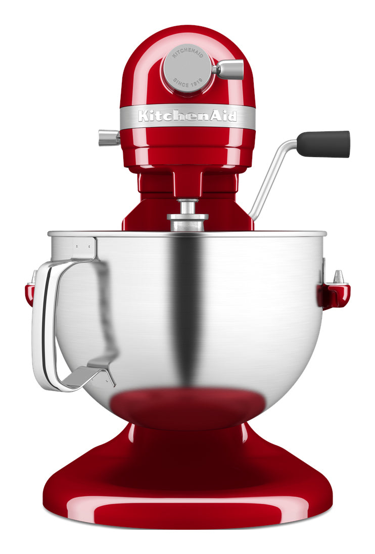 KitchenAid 5KSM60SPXEER Robot mixer 375 W Gris, Rouge, Acier inoxydable