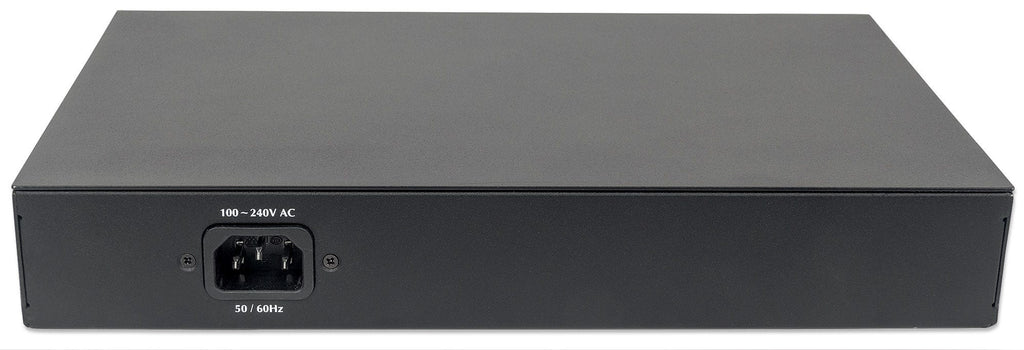 Intellinet Commutateur Gigabit Ethernet PoE+ Administrable 8 Ports, 2 Ports SFP, Budget 140W, Rack 19"