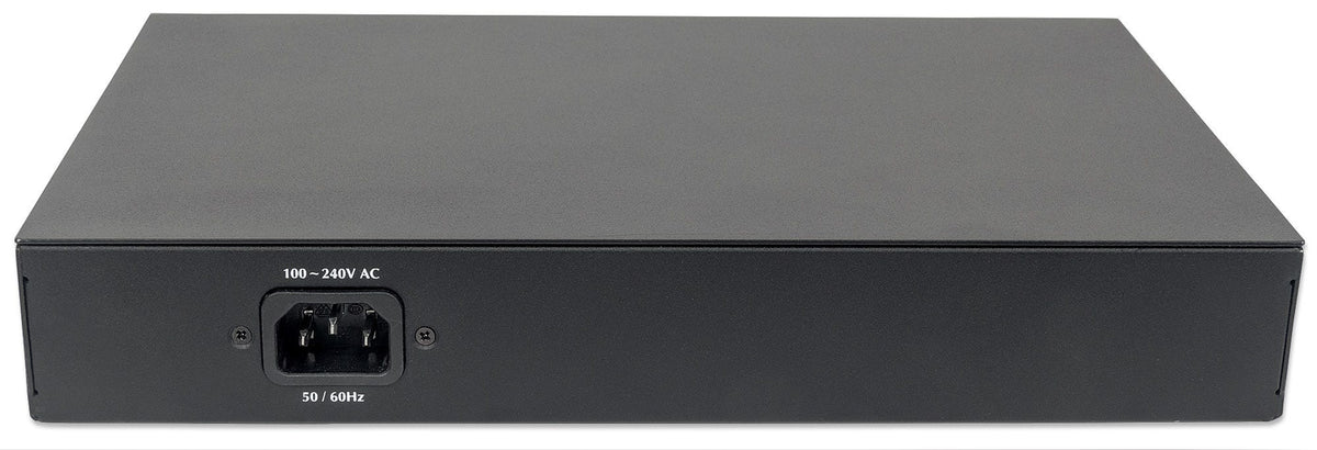 Intellinet Commutateur Gigabit Ethernet PoE+ Administrable 8 Ports, 2 Ports SFP, Budget 140W, Rack 19"