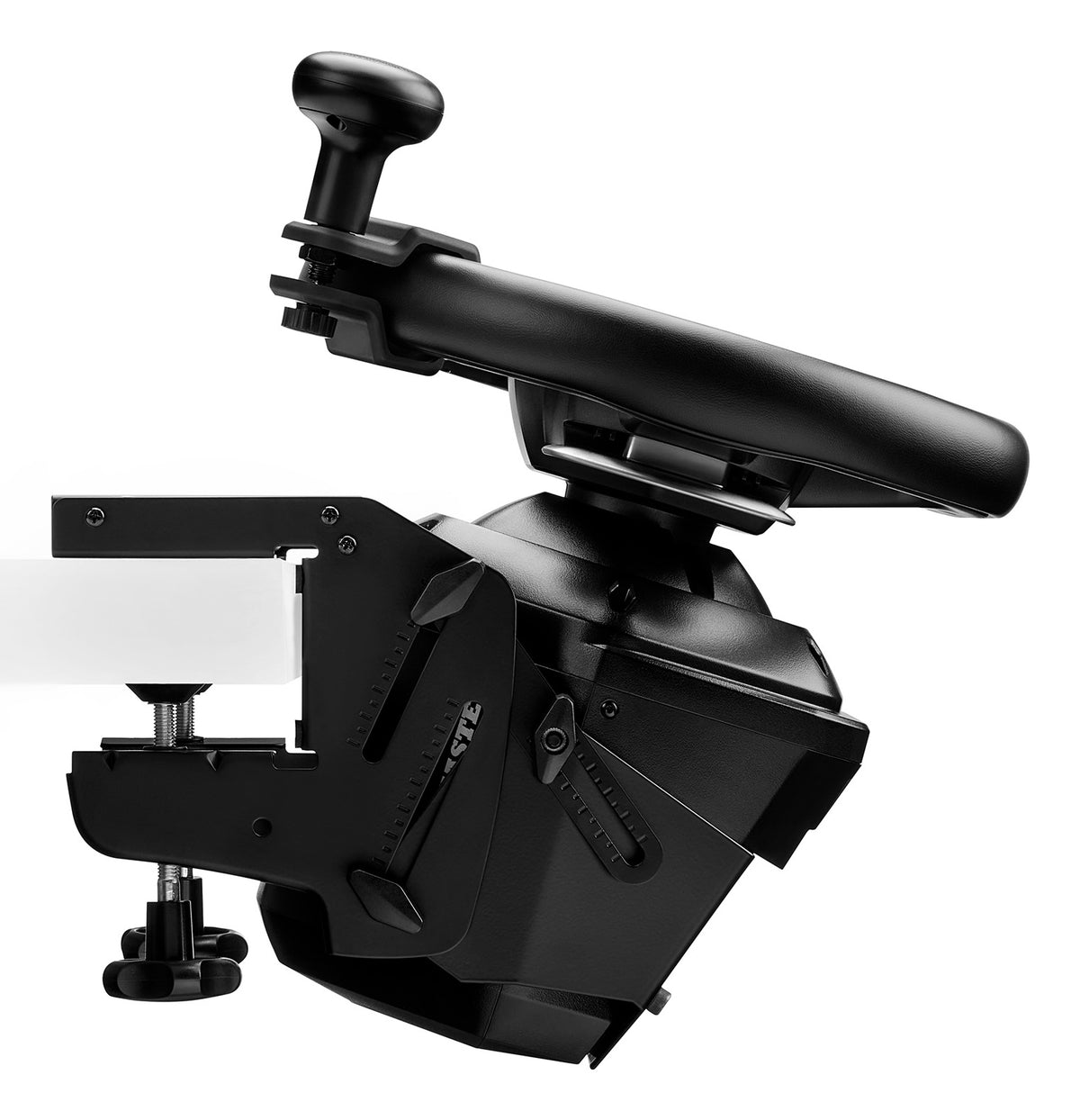 Thrustmaster SimTask Steering Kit, Support De Volant Racing Et Boule De Manœuvre Pour Conduite De Poids Lourds, Compatible T128 & T248
