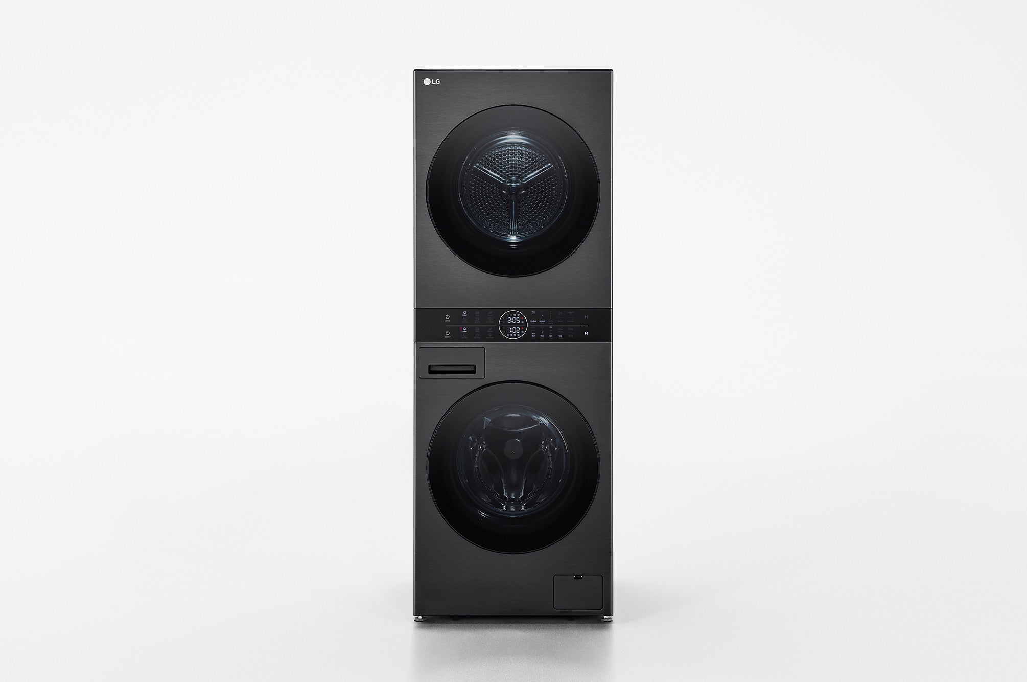 LG WT1210BBF machine à laver avec sèche linge Pose libre Charge avant Noir