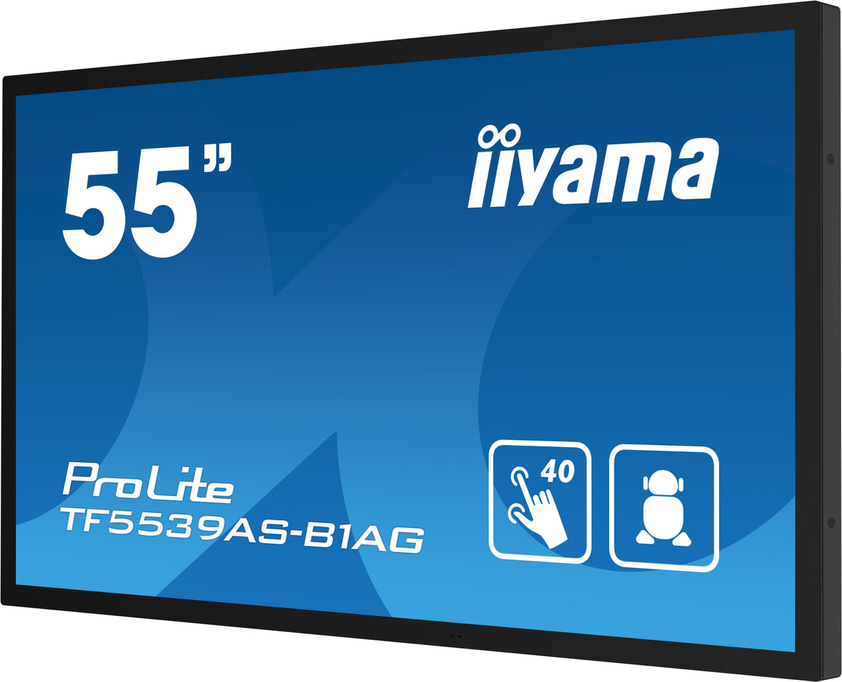 iiyama TF5539AS-B1AG Écran d'affichage dynamique Kiosk 54.6" 4K UHD Tactile Android 11 Noir