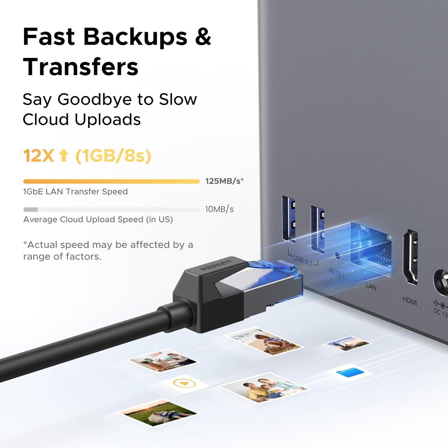 Ugreen DH2300 NAS Mini Tower 4 Go Gris