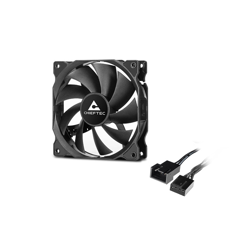 Chieftec ZF-1225PWM système de refroidissement d’ordinateur Boitier PC Ventilateur 12 cm Noir 1 pièce(s)