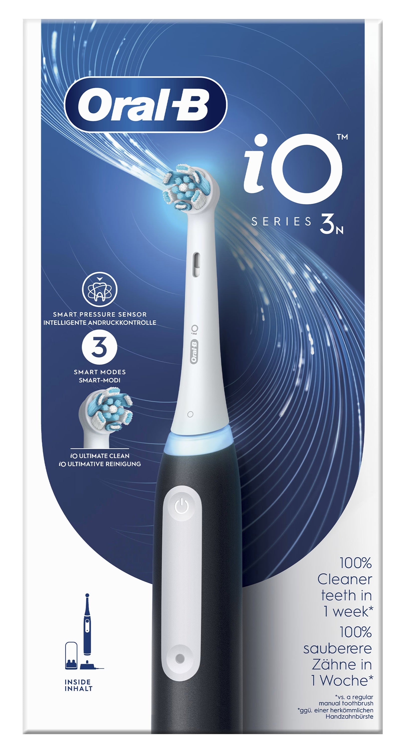 Oral-B iO 8006540730744 brosse à dents électrique Adulte Brosse à dents vibrante Noir
