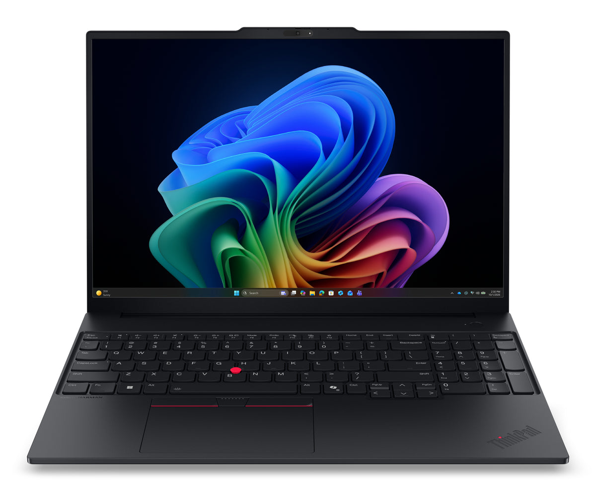 Lenovo ThinkPad E16 Gen 4 (AMD) Copilot+ PC AMD Ryzen AI 5 330 Ordinateur portable 40,6 cm (16") WUXGA 32 Go DDR5-SDRAM 1 To SSD Wi-Fi 7 (802.11be) Windows 11 Pro Allemand Noir