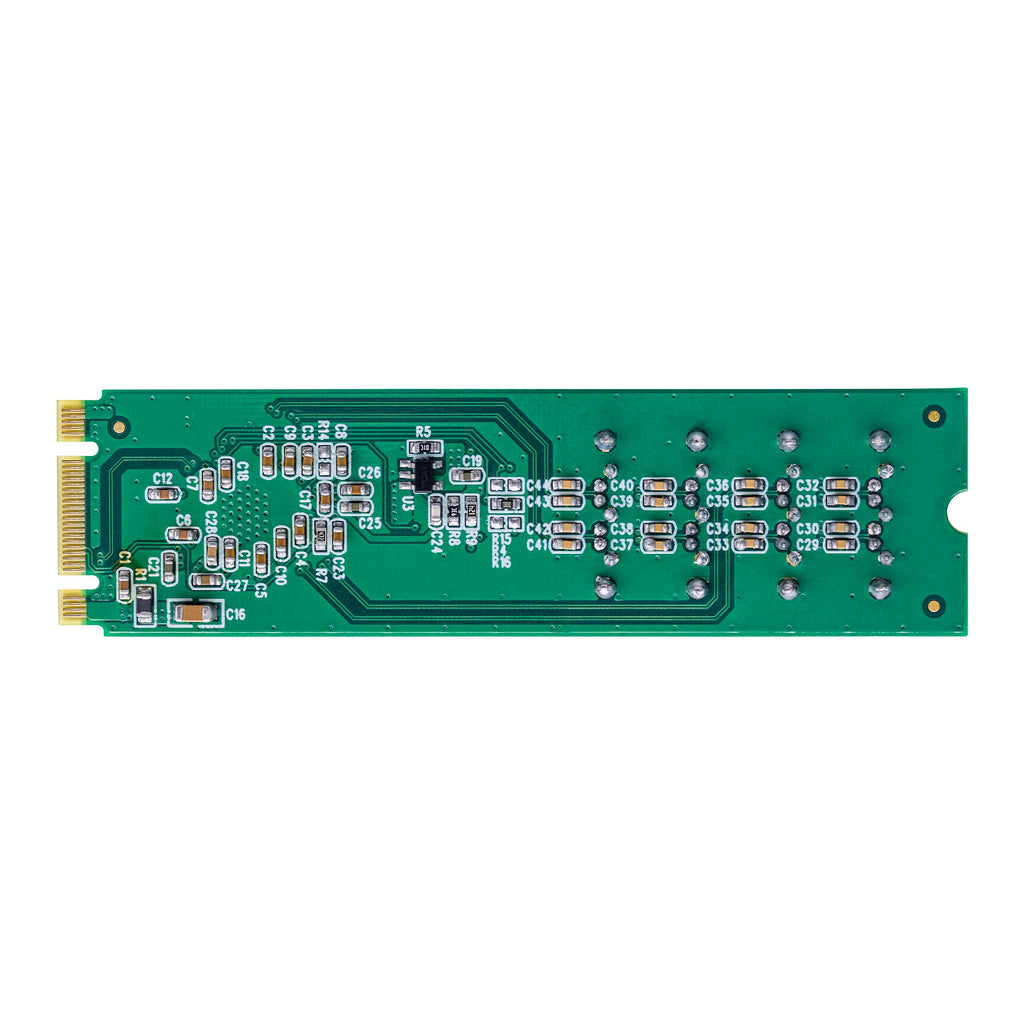 StarTech.com Carte Adaptateur M.2 vers SATA à 4 Ports, Carte Extension M.2 PCIe 3.0 vers HDD/SSD SATA, Chipset ASM1064, 