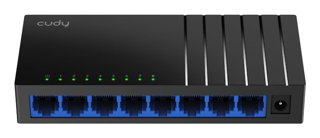 Cudy GS108D commutateur réseau Non-géré Gigabit Ethernet (10/100/1000) Noir