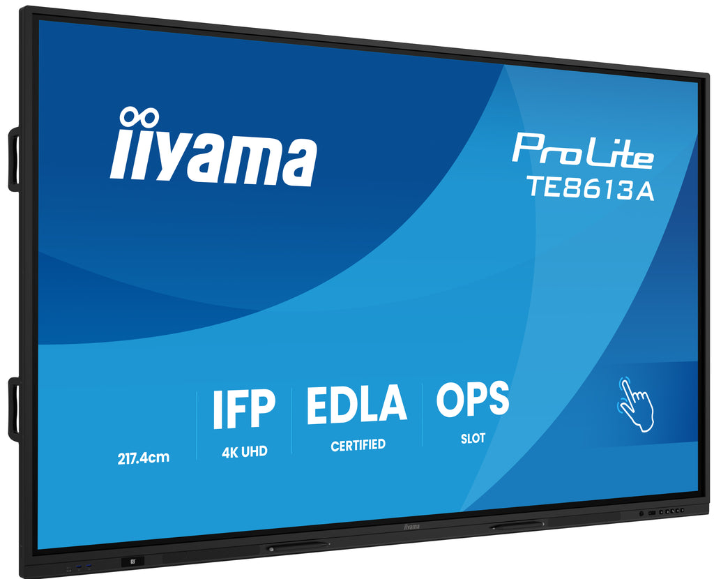 Écran Interactif IFP 86iWIDE 4K UHD 3840 x 2160, Tactile IR PureTouch 40 Points, Certifié Google EDLA