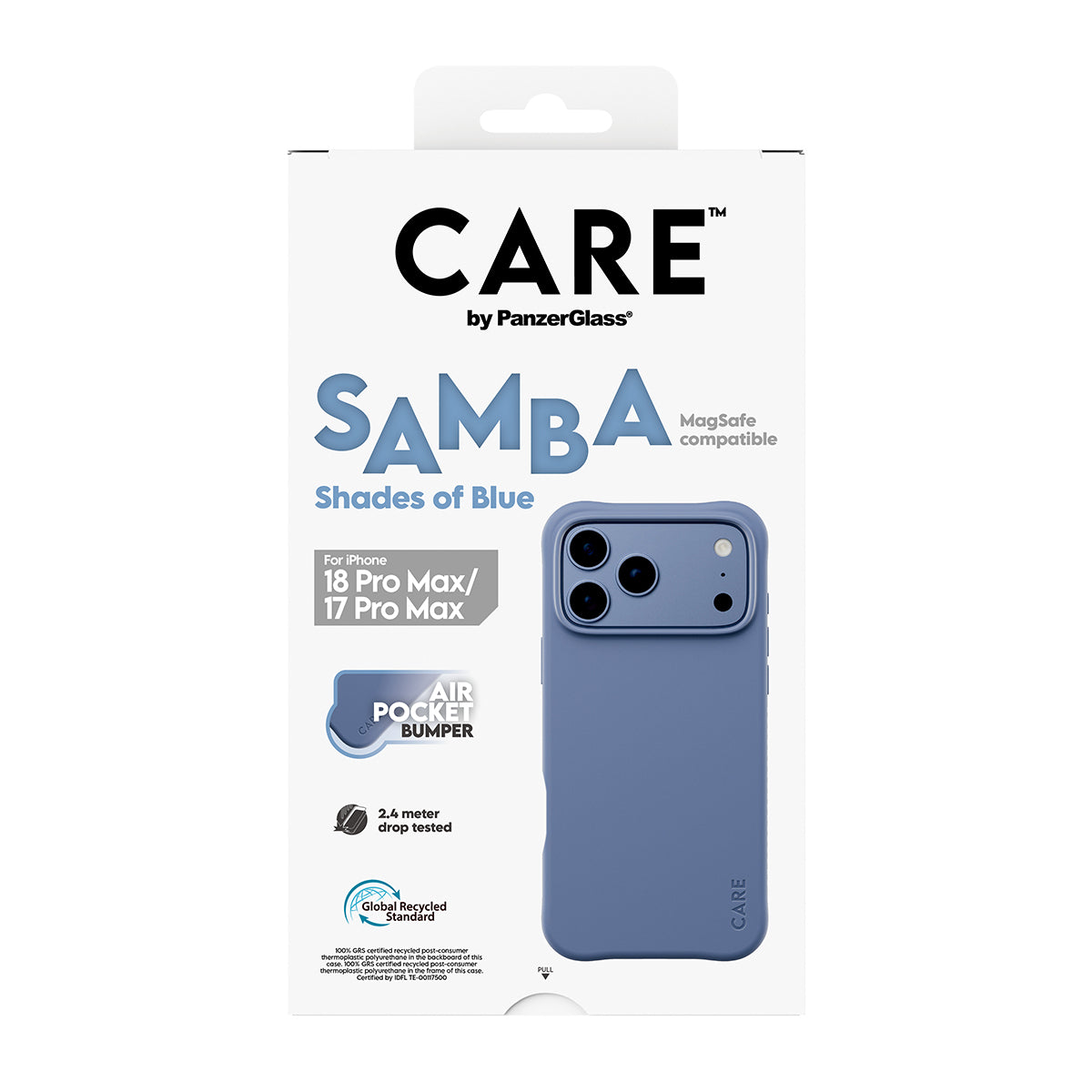 PanzerGlass CARE™ by ® Samba Case Shades of Blue w. MagSafe iPhone 2026 Pro Max | 17 Pro Max coque de protection pour té