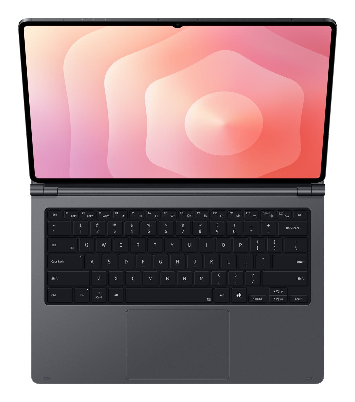 Samsung EF-DX935 QWERTY Engelsk Pogo Pin Grå
