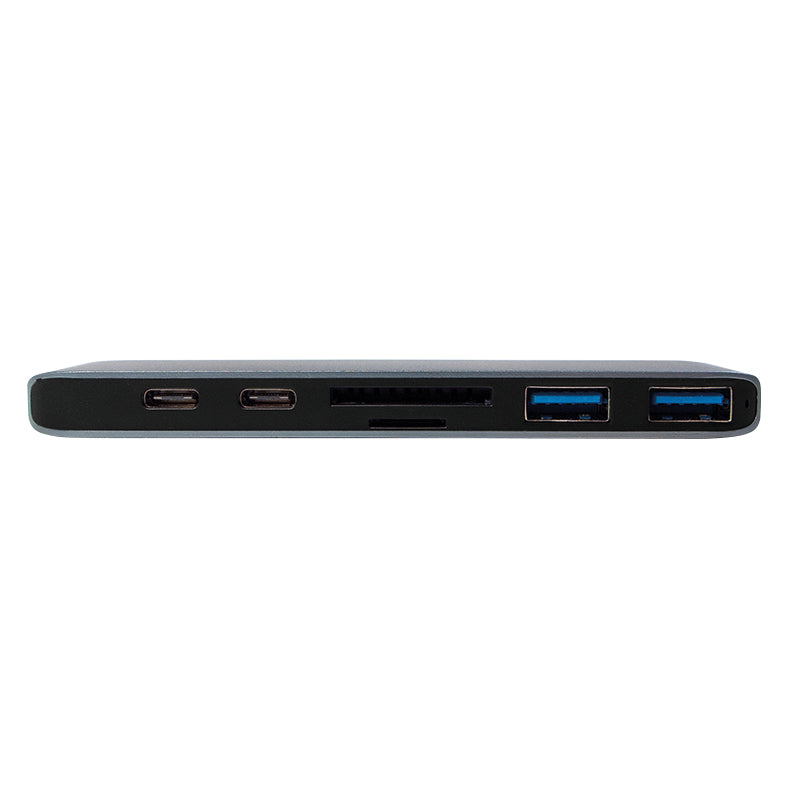 LogiLink UA0302 station d'accueil USB 3.2 Gen 1 (3.1 Gen 1) Type-C Aluminium, Noir