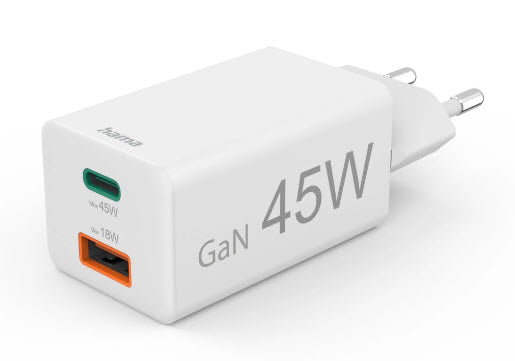 Hama 00201993 chargeur d'appareils mobiles Téléphone portable, Ordinateur portable, Smartphone, Tablette Blanc Secteur Charge rapide Intérieure