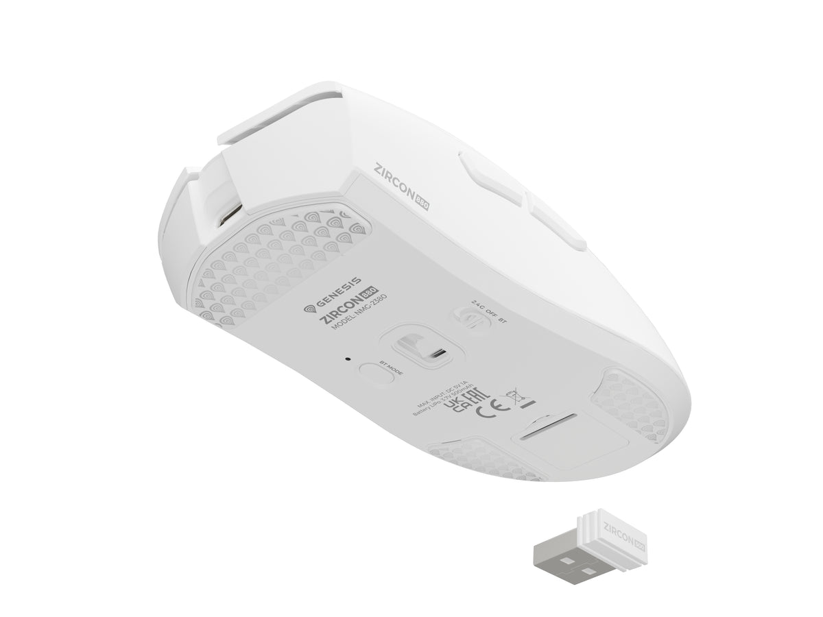 Clavier Sans Fil Zircon 880 Wireless, Blanc