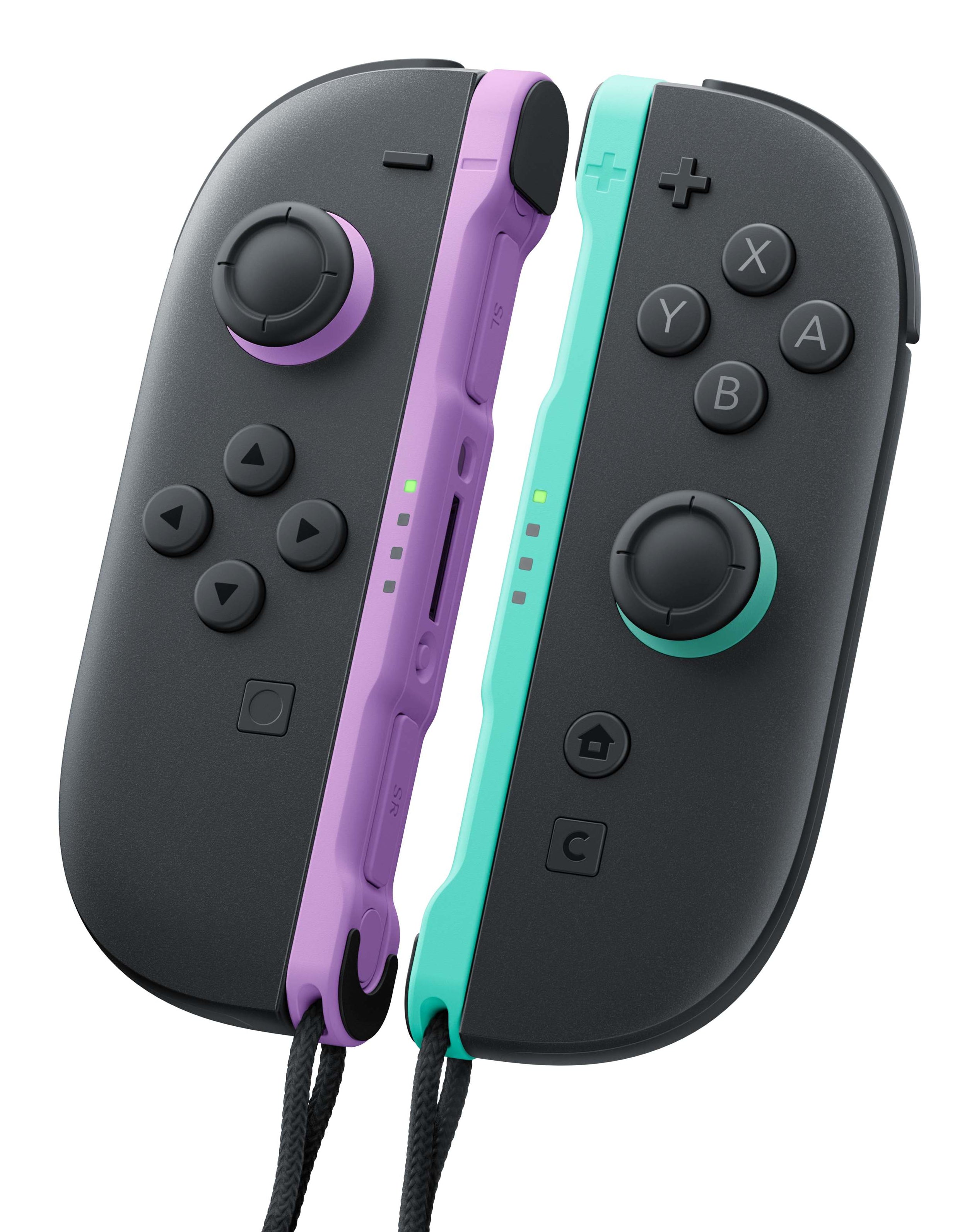 Nintendo Joy-Con 2 Noir, Vert clair, Violet Bluetooth Manette de jeu Analogique/Numérique Nintendo Switch 2