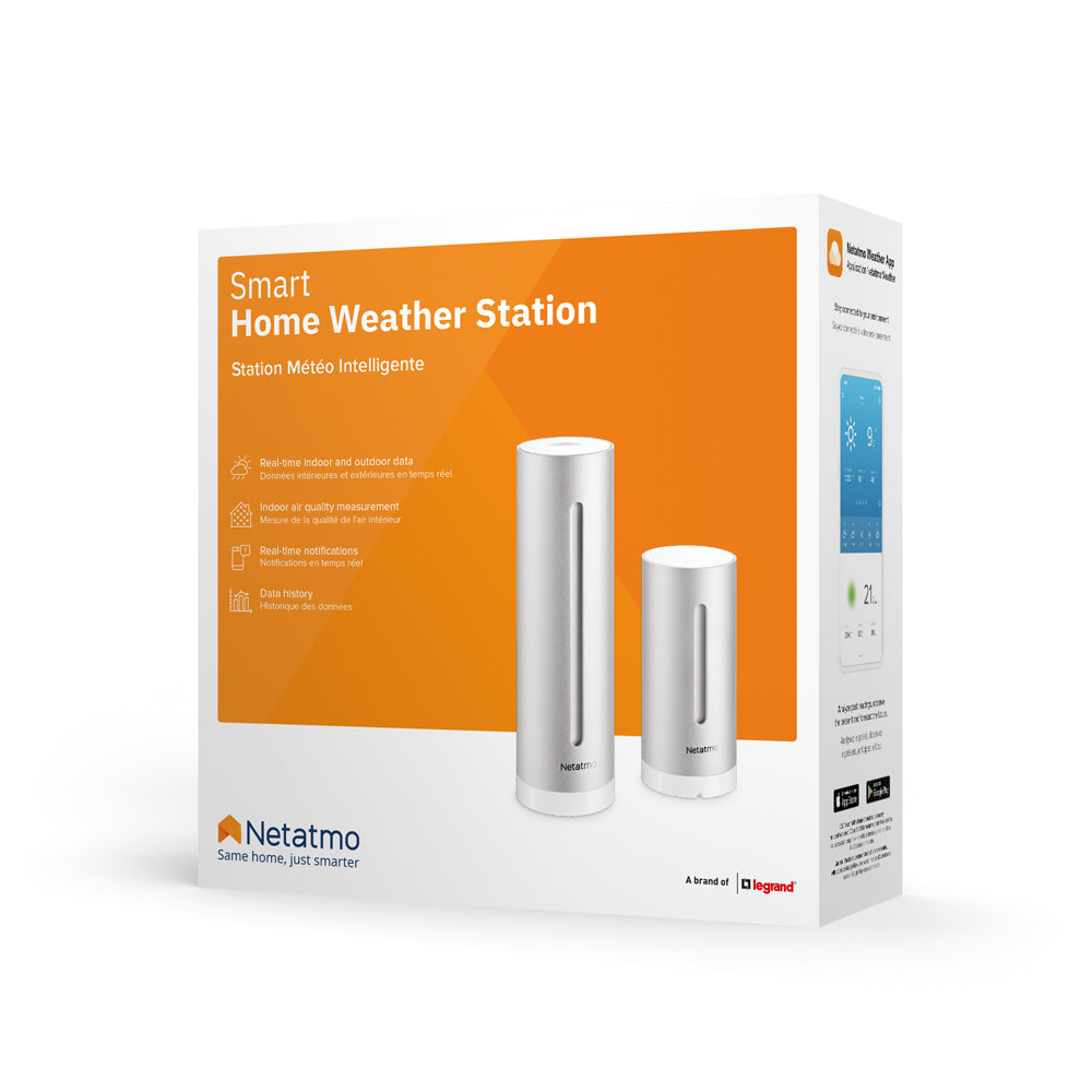 Netatmo NWS01-EC station météo numérique Aluminium Batterie/USB Wifi - vue 7