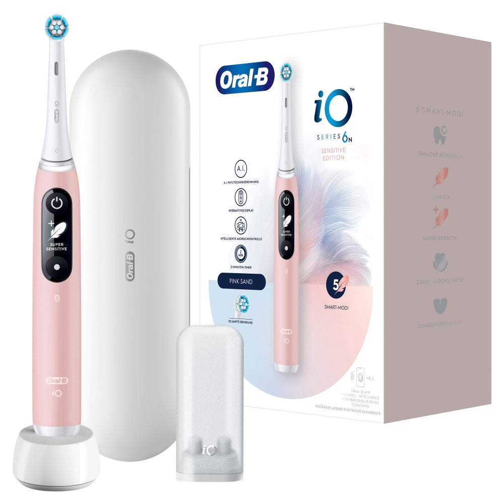 Oral-B 445197 brosse à dents électrique Adulte Brosse à dents vibrante Rose, Blanc