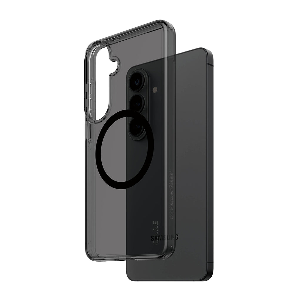 PanzerGlass CARE™ by ® Smokey Case w. Black Qi Samsung Galaxy S26+ coque de protection pour téléphones portables Housse Noir