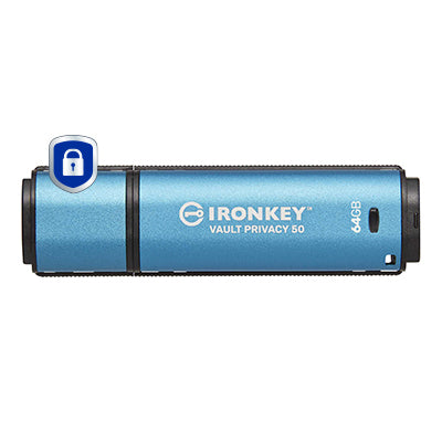 Kingston Technology IronKey 64Go Vault Privacy 50 chiffrée AES-256, FIPS 197