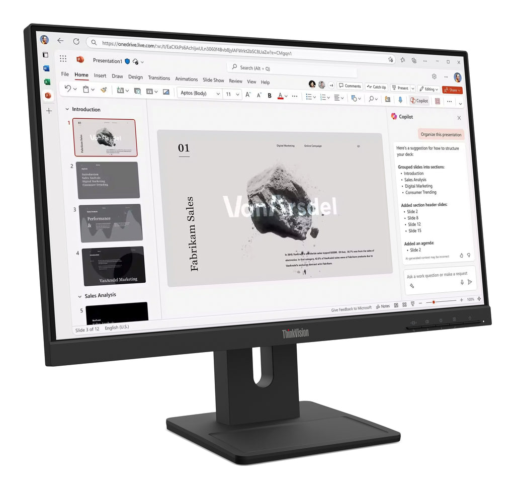 Lenovo ThinkVision E22-40 Moniteur 21.5" Full HD LCD Noir