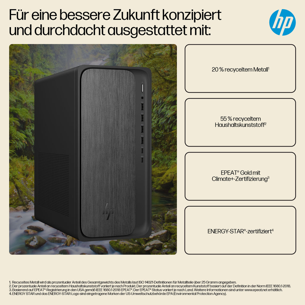 HP OmniDesk M02-0153ng Tour, AMD Ryzen 5 8500G, 16GB RAM, 512GB SSD, AMD Radeon 740M, Windows 11 Home