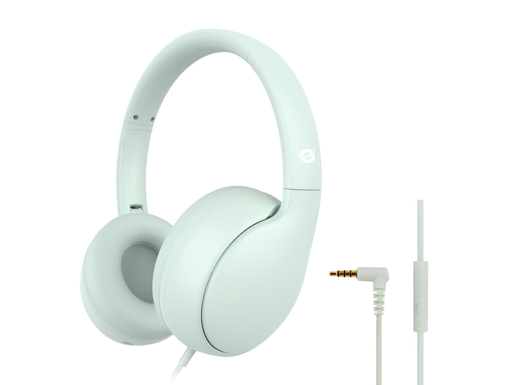 Conceptronic PARRIS04GT casque Avec fil Arceau Appels/Musique Vert clair