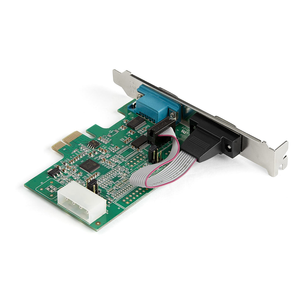 StarTech.com Carte adaptateur PCI Express vers serie RS232 - 2 ports - 16950 UART - Cache FIFO de 256 octets - ASIX AX99