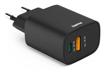 Hama 00201960 chargeur d'appareils mobiles Casque, Chargeur électrique, Smartphone, Tablette Noir Secteur Charge rapide Intérieure